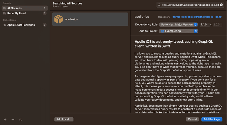 Getting started with Apollo iOS for GraphQL in Swift